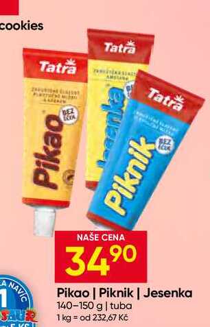 Tatra Piknik, Pikao, Jesenka 140-150g