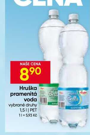 Hruška pramenitá voda vybrané druhy 1,5l