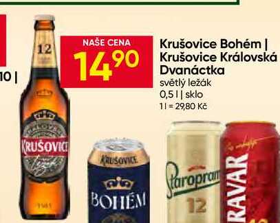 Krušovice královská 12° 0,5l