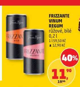 FRIZZANTE VINUM REGUM růžové, bílé 0,2l