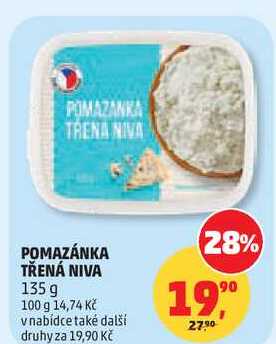 POMAZÁNKA TŘENÁ NIVA 135 g