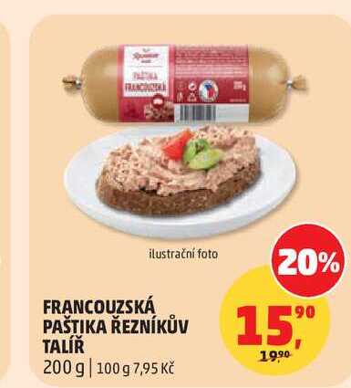 FRANCOUZSKÁ PAŠTIKA ŘEZNÍKŮV TALÍŘ 200 g