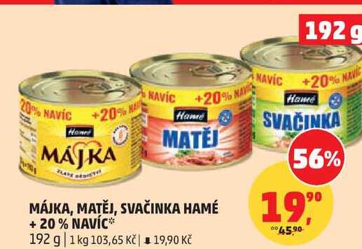 Hamé Svačinka paštika 192g