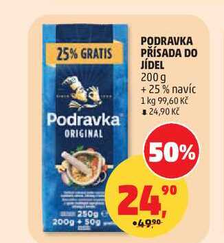 PODRAVKA PŘÍSADA DO JÍDEL 200g +25% navíc