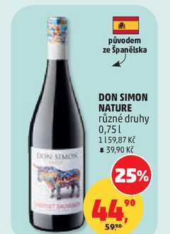 DON SIMON NATURE různé druhy 0,75l