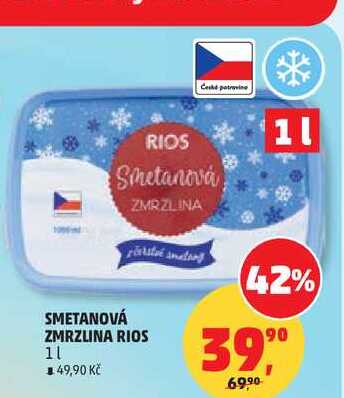 RIOS SMETANOVÁ ZMRZLINA 1L