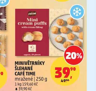 MINIVĚTRNÍKY ŠLEHANÉ CAFÉ TIME mražené 250 g 