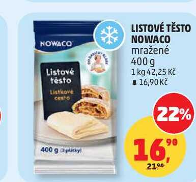 NOWACO Listové těsto 400g