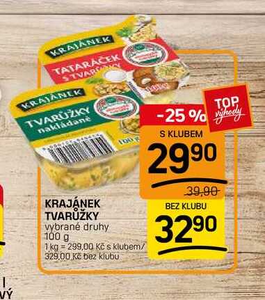 KRAJÁNEK TVARŮŽKY vybrané druhy 100 g 