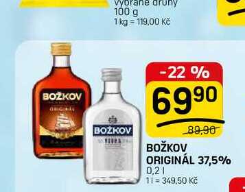 BOŽKOV ORIGINÁL 37,5% 0,2l