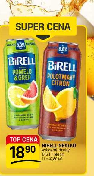 BIRELL NEALKO vybrané druhy 0,5 || plech 