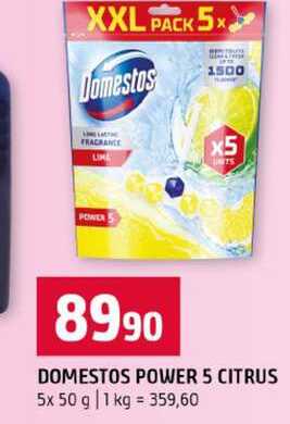 DOMESTOS POWER 5 CITRUS 5x 50 g 