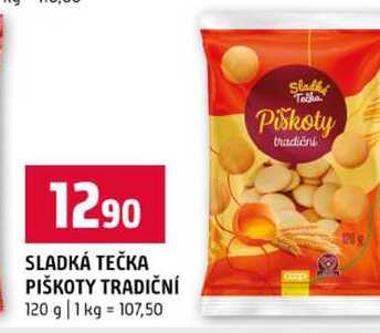 SLADKÁ TEČKA PIŠKOTY TRADIČNÍ 120 g