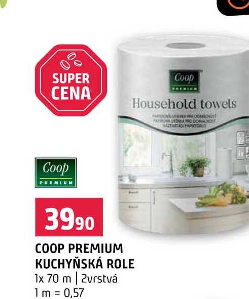 COOP PREMIUM KUCHYŇSKÁ ROLE 1x 70 m 2vrstvá