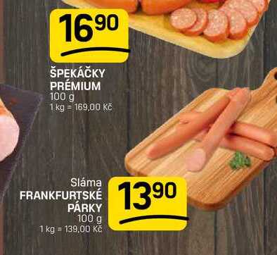 FRANKFURTSKÉ PÁRKY 100 g