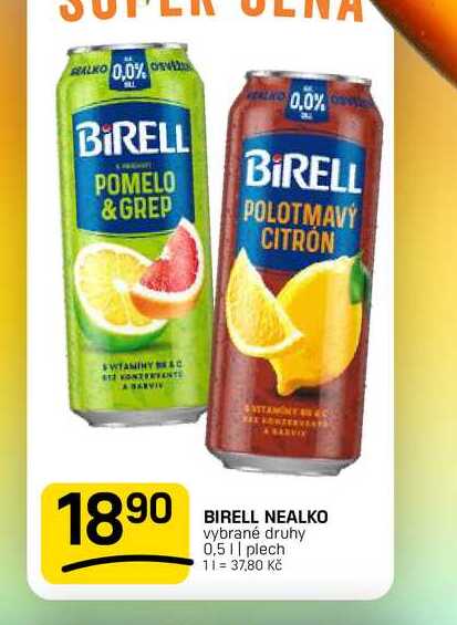 BIRELL NEALKO vybrané druhy 0,5 || plech