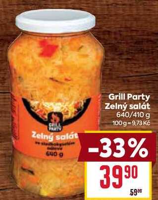 Grill Party Zelný salát 640/410 g