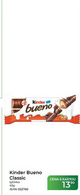 Kinder Bueno Classic tyčinka 43 g