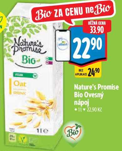 Nature's Promise Bio Ovesný nápoj, 1 l