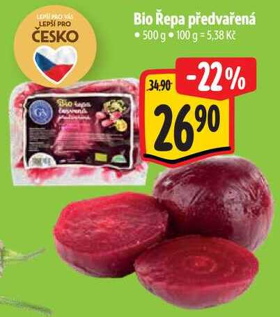 Bio Řepa předvařená, 500 g