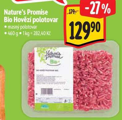 Nature's Promise Bio Hovězí polotovar, 460 g