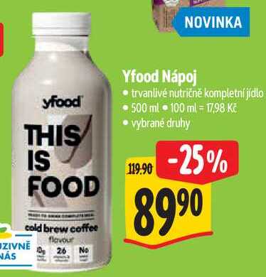 Yfood Nápoj, 500 ml