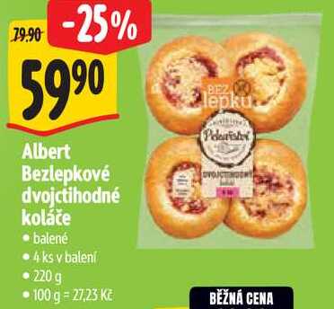 Albert Bezlepkové dvojctihodné koláče, 220 g
