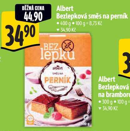 Albert Bezlepková směs na perník, 400 g