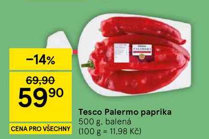 Tesco Palermo paprika, 500 g
