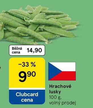 Hrachové lusky, 100 g
