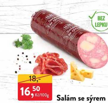 Salám se sýrem 100g