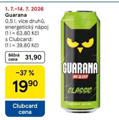 Guarana, 0.5 l, více druhů