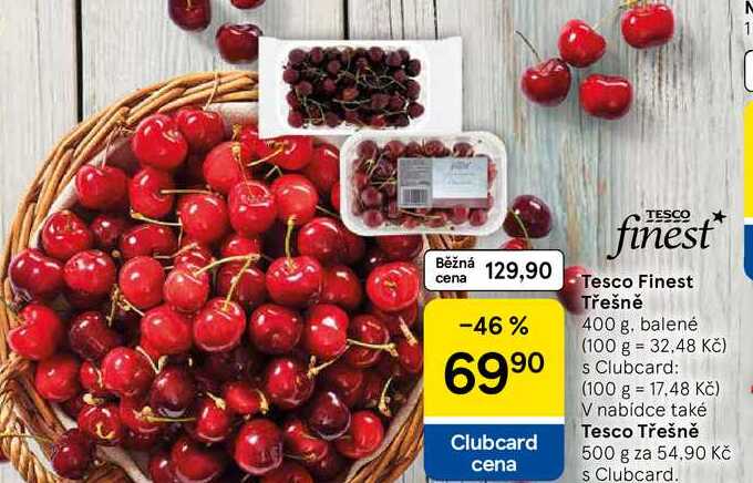 Tesco Třešně, 400 g 