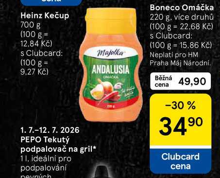 Boneco Omáčka, 220 g, více druhů