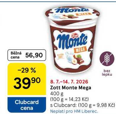 Zott Monte Mega, 400 g