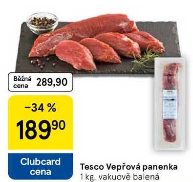 Tesco Vepřová panenka, 1 kg 