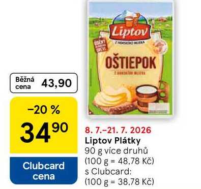 Liptov Plátky, 90 g