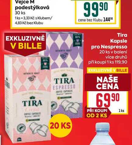 Tira Kapsle pro Nespresso 20 ks v balení