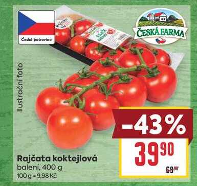 Rajčata koktejlová balení, 400 g