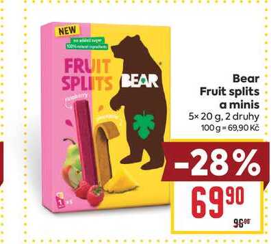 Bear Fruit splits a minis 5x 20 g