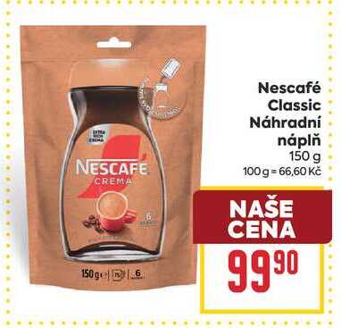 Nescafé Classic Náhradní náplň 150 g
