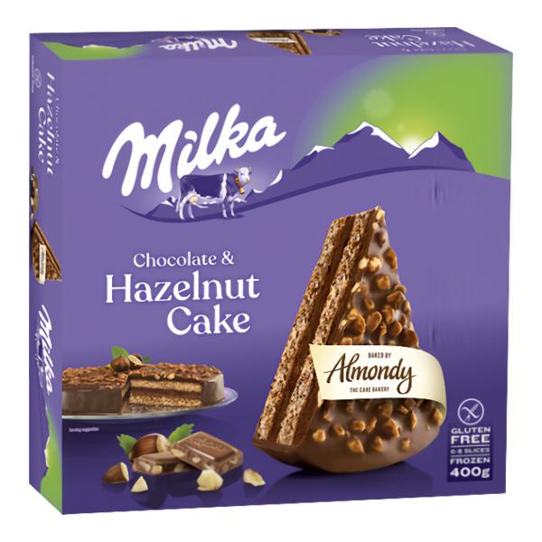 Almondy Milka čoko dort s lískovými oříšky