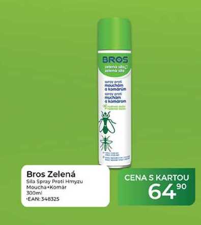 Bros Zelená Sila Spray Proti Hmyzu Moucha Komár 300ml