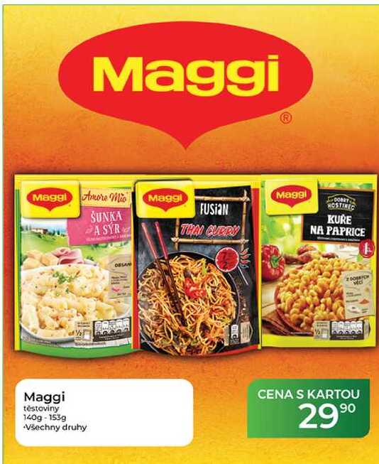 Maggi těstoviny 140g-153g