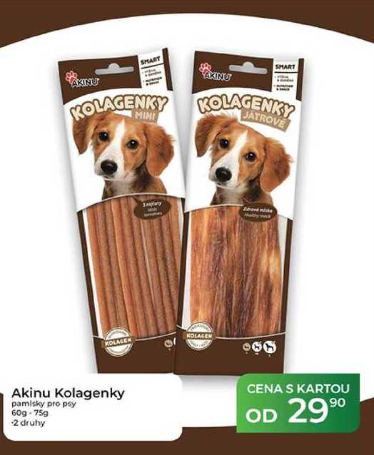 Akinu Kolagenky pamlsky pro psy 60 g-75 g
