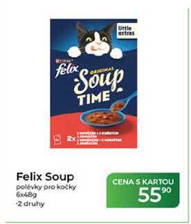 Felix Soup polévky pro kočky 6x48 g