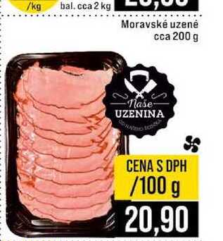 Moravské uzené cca 200 g