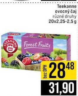 Teekanne ovocný čaj různé druhy 20x2,25-2.5 g 