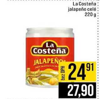 La Costeña jalapeño celé 220g