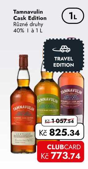 Tamnavulin Cask Edition Různé druhy 40% 1 à 1 L